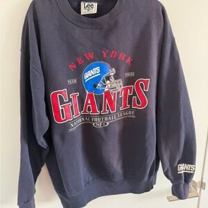 Lee Men's Giants Graphic Crewneck Sweater - Navy